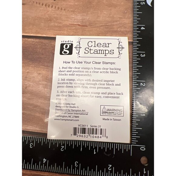 Studio G Clear Acrylic Stamps Summer-Themed Set VC0011 series 31 - Picture 2 of 2